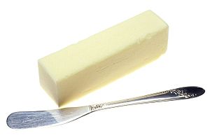 Butter and a butter knife