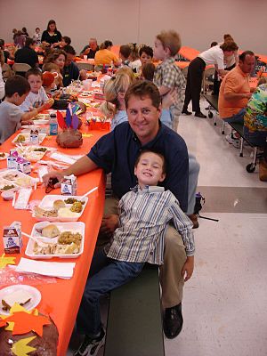 Ian and I at his school's Thanksgiving lunch