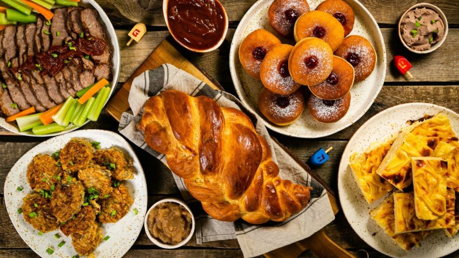 Happy Hanukkah Jewish Recipes To Put On Your Table This Year Fill   Jewish Food 910x512 